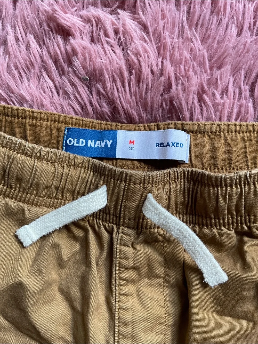 Old Navy Boys' Drawstring Shorts in Tan